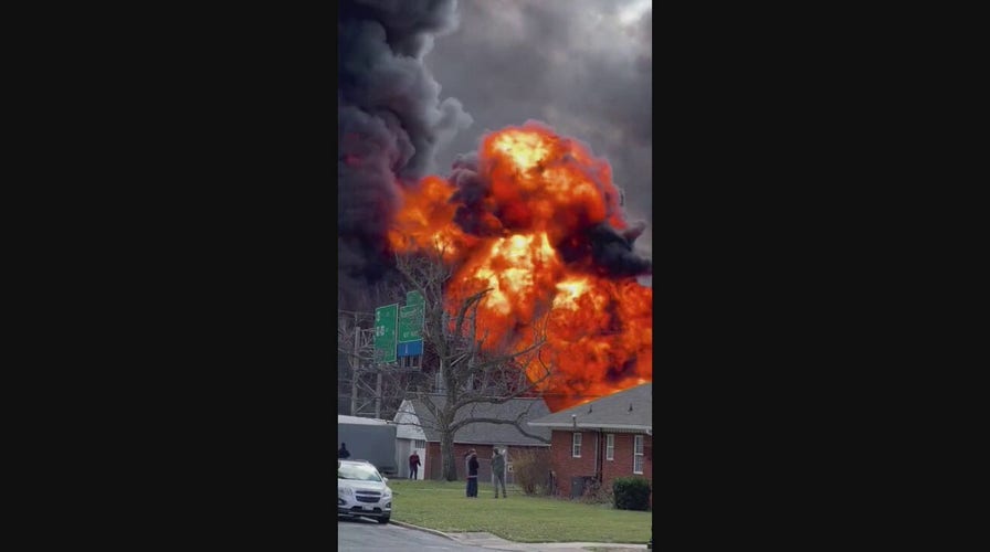 Fiery Maryland tanker truck crash causes massive explosion on highway