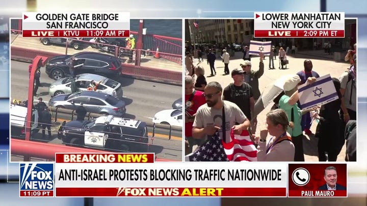 Anti-Israel protests block traffic nationwide