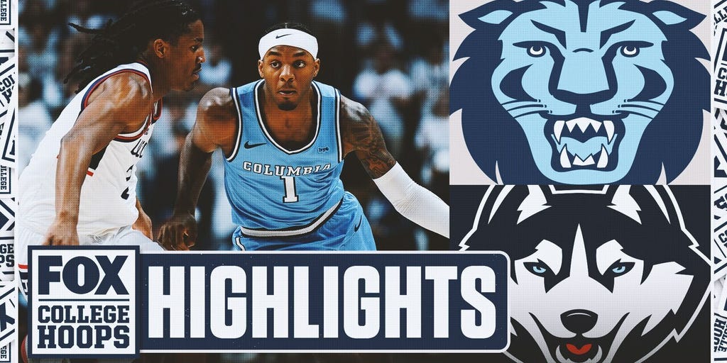Columbia Lions vs. No. 3 UConn Huskies Highlights | FOX College Hoops