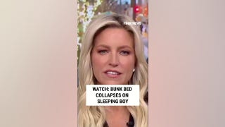 Bunk bed COLLAPSES on sleeping boy in 'heart-stopping' video