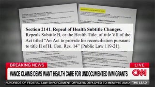 CNN host presses Hakeem Jeffries on Medicaid funding for 'non-citizens'