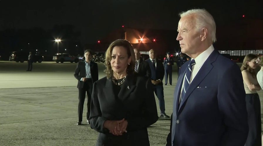 President Biden and VP Harris address reporters after prisoner swap