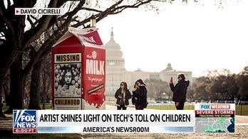 Milk carton art campaign spotlights tech risks for youth