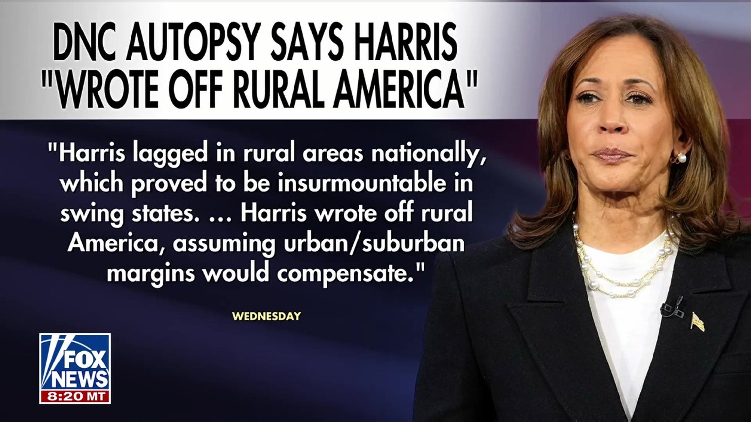 Harris 'wrote off rural America,' DNC 2024 autopsy says