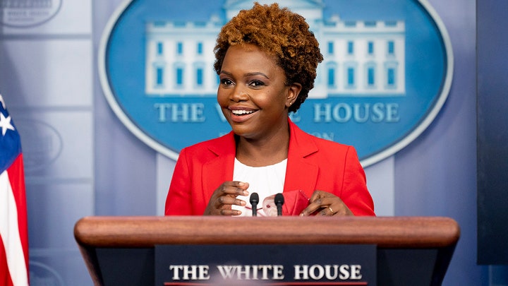 Karine Jean-Pierre holds her first briefing as White House press secretary