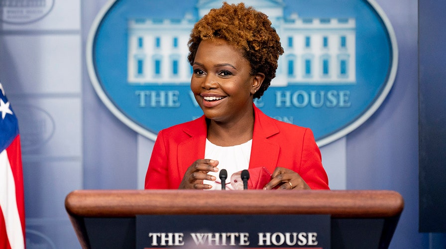 Karine Jean-Pierre holds her first briefing as White House press secretary