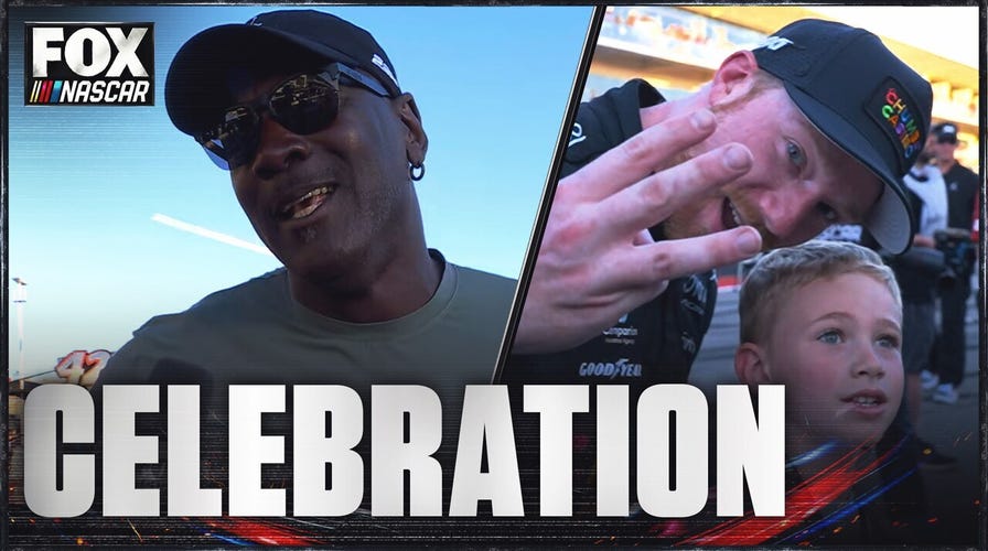 FULL CELEBRATION: Tyler Reddick celebrates becoming FIRST Driver to win FIRST 3 races to open season