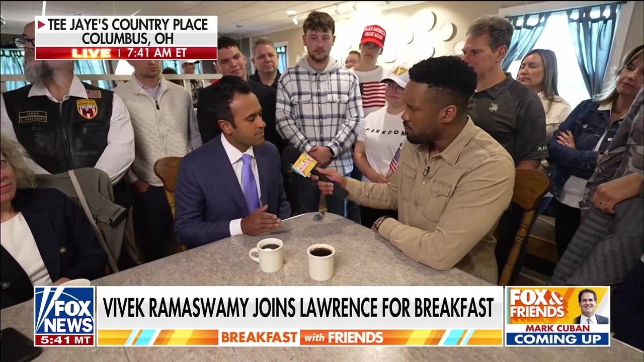Vivek Ramaswamy joins Lawrence Jones for breakfast amid Ohio governorship bid