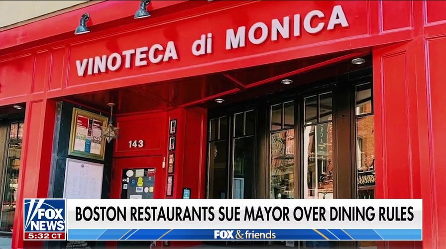 Boston business owners sue mayor for discrimination over dining rules