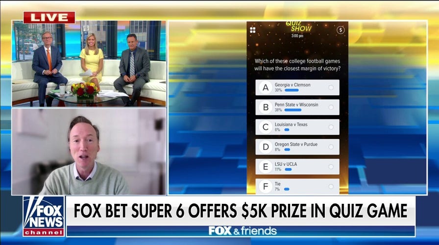 FOX Bet Super 6 'Quiz Show': $5,000 up for grabs for answering questions on college football, movies