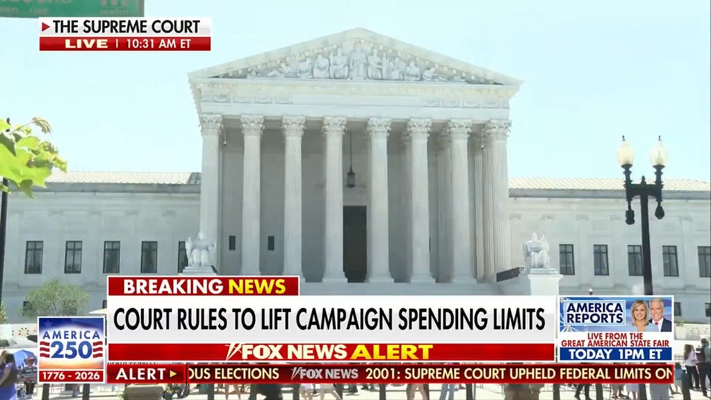 Supreme Court lifts campaign spending limits in federal elections