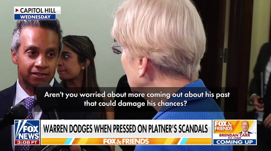 AOC, Elizabeth Warren dodge questions on Platner's scandals