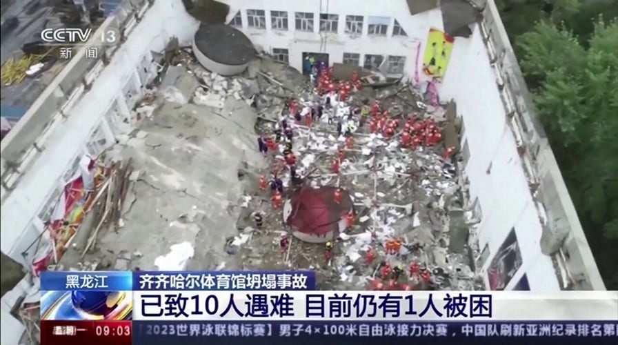 11 dead in China after middle school gym roof collapses onto youth volleyball team