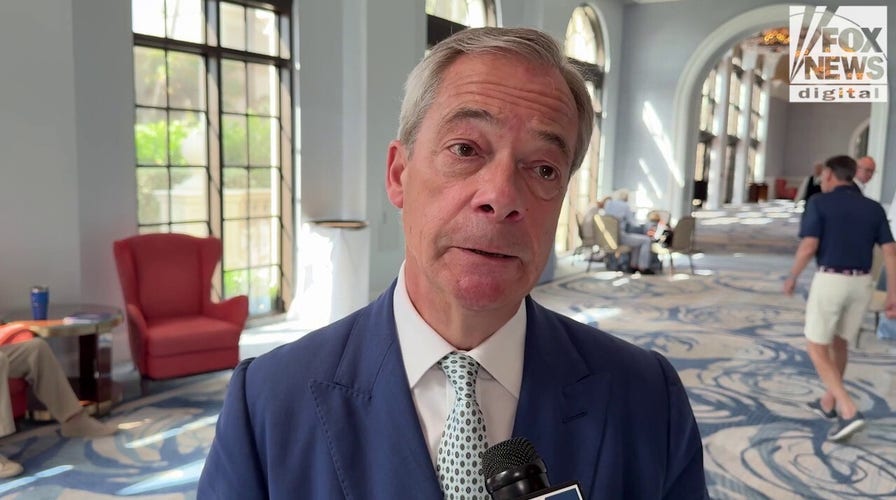 British opposition leader Nigel Farage jabs at Prime Minister Kier Starmer, says US-British relations are grim