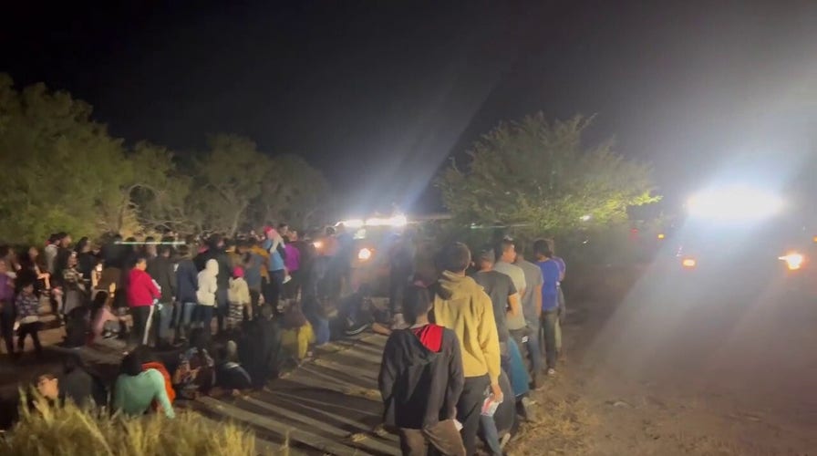 Hundreds of illegal immigrants cross into US near Fronton, Texas