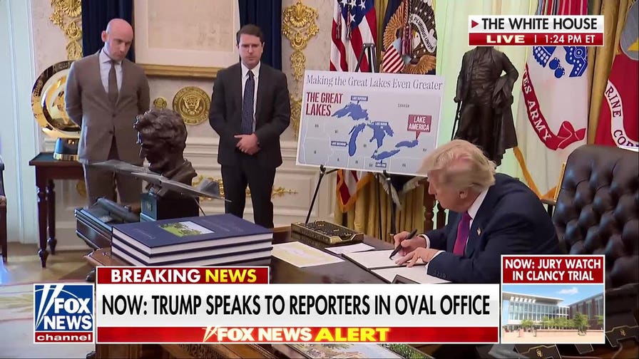 Trump signs order renaming Lake Ontario to Lake America
