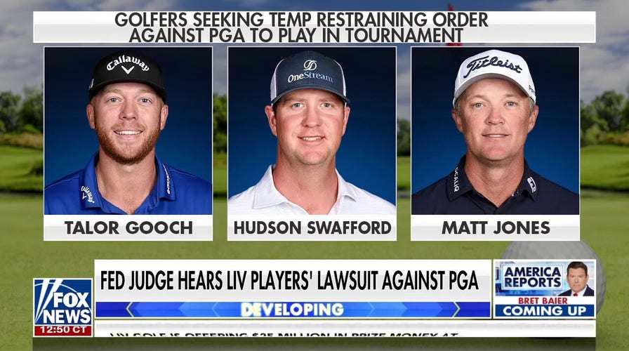 LIV Golf players banned from PGA's FedEx Cup Playoffs get day in court