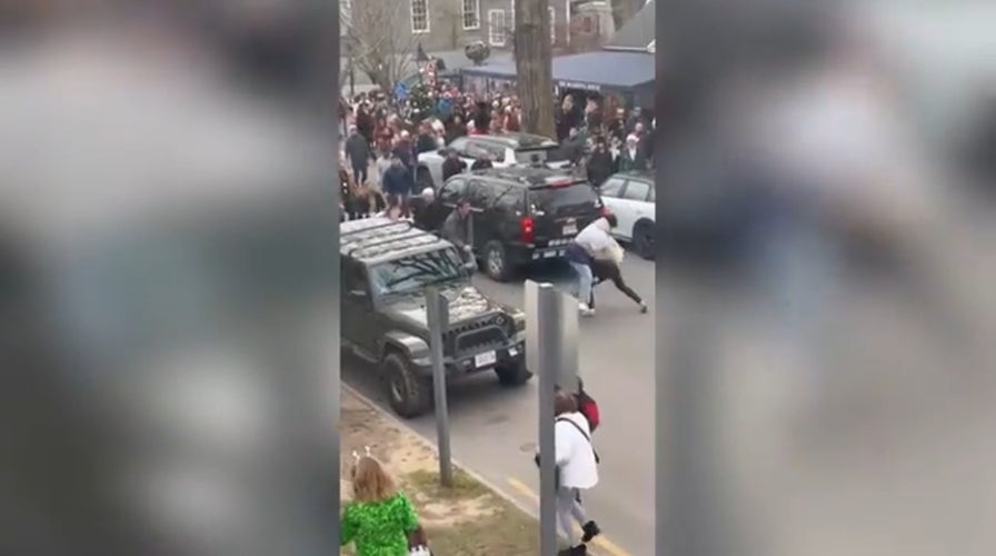 Wild street brawl erupts during Nantucket Christmas celebration