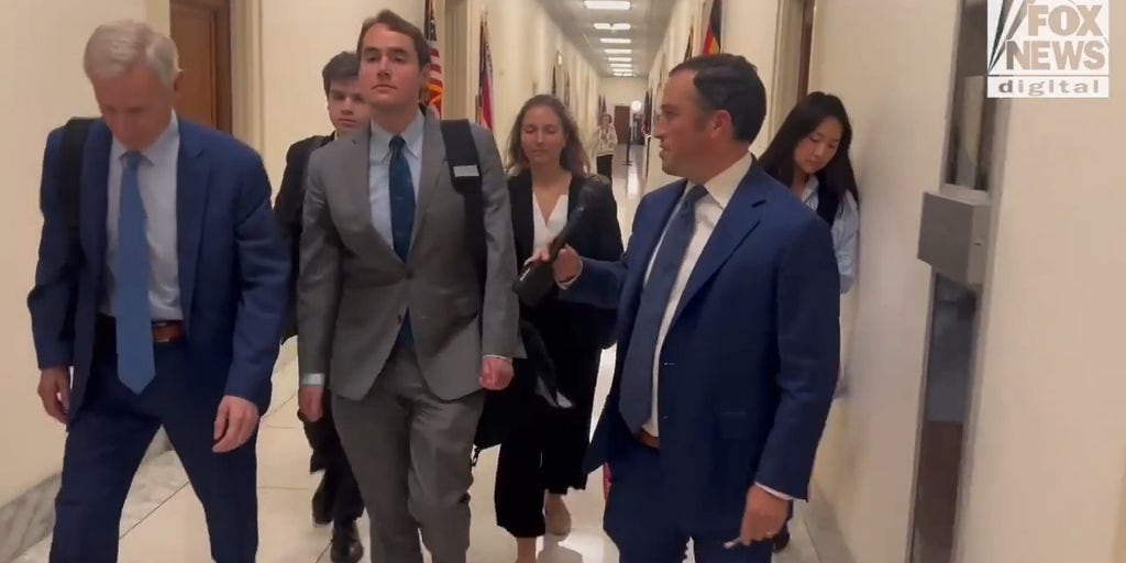Ex-Biden spokesman invokes Ghislaine Maxwell, ignores reporter questions after Oversight probe