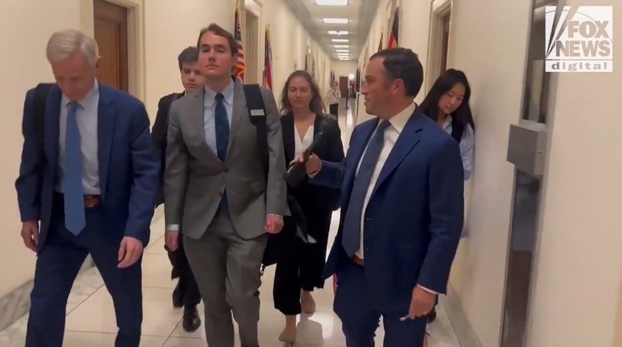 Ex-Biden spokesman invokes Ghislaine Maxwell, ignores reporter questions after Oversight probe