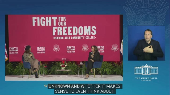 Harris claims 'climate anxiety' makes young people doubt whether to have kids, buy a home