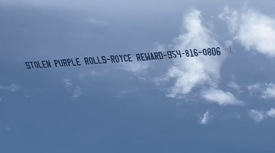 Florida man uses his own aerial banner company to track down stolen Rolls Royce