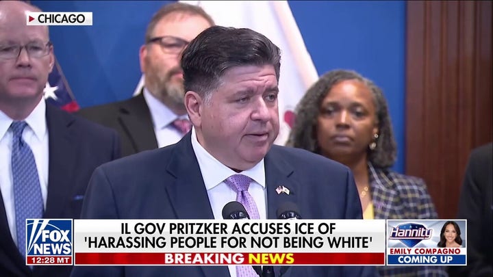 JB Pritzker says ICE ‘harassing people for not being White’
