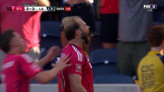 St. Louis' Joao Klauss scores in stoppage time for a hat trick vs. Galaxy - Fox News