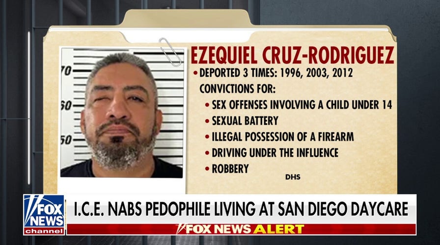 ICE arrests convicted pedophile living at San Diego daycare