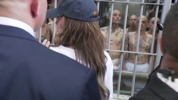 DHS Secretary Kristi Noem tours the terrorist confinement center in El Salvador