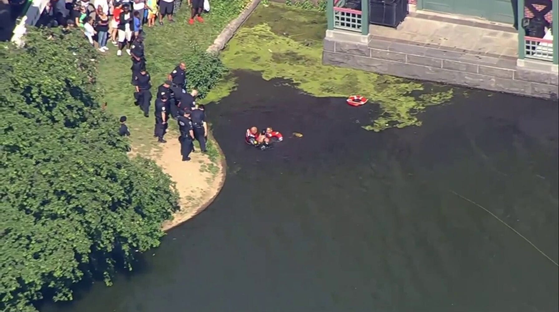 Rogue swimmer arrested after diving into 11-acre Central Park lake in failed attempt to escape NYPD