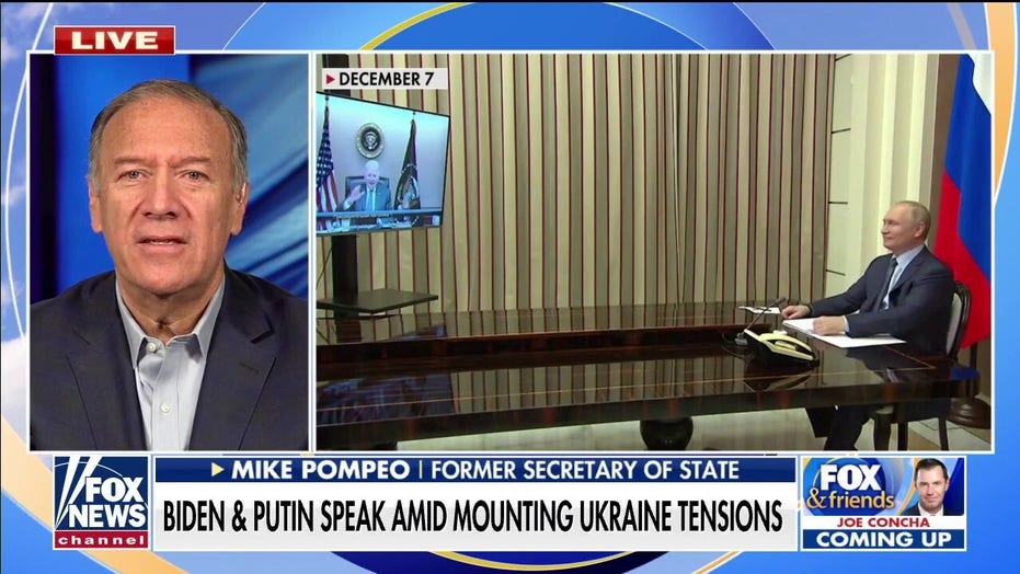 Mike Pompeo: Putin sees only ‘words’ from Biden on Ukraine but no ‘demonstrated resolve’