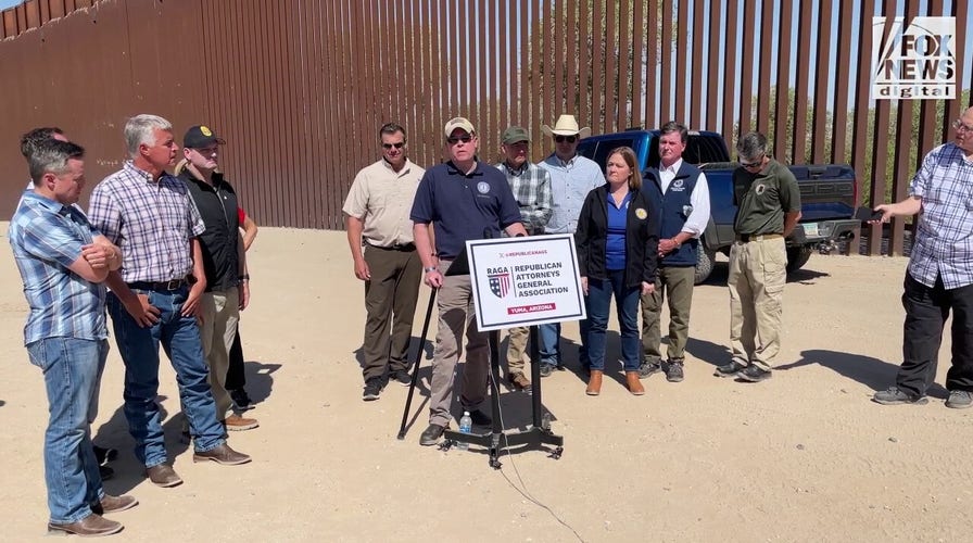 Republican AGs, Arizona officials visit US-Mexico border, tout reversal of Biden-era chaos