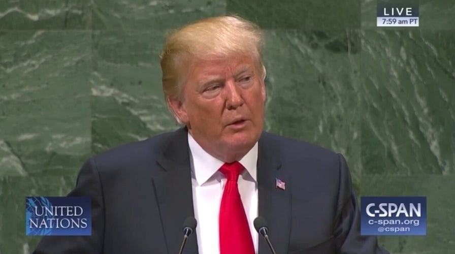 German officials chuckle arsenic  Trump warns of reliance connected  Russian lipid  successful  2018 UNGA speech