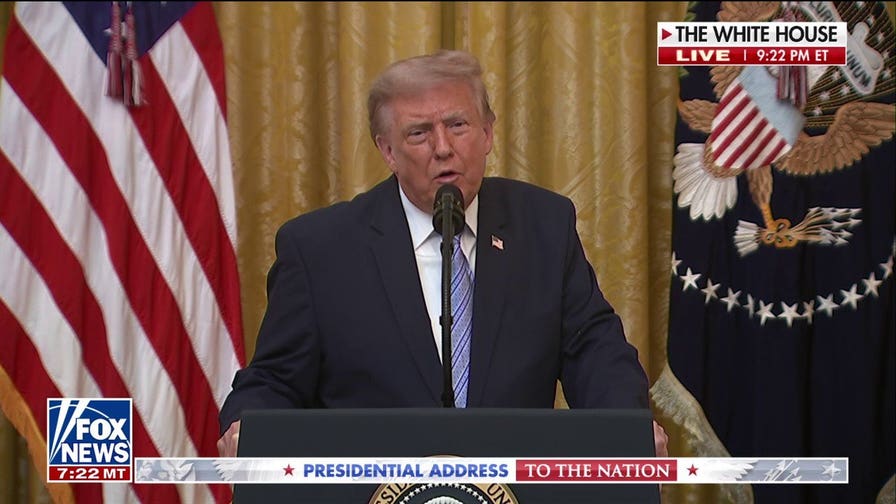 Trump attacks ABC, NBC for not carrying speech