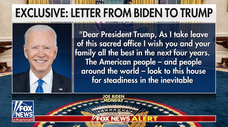 Fox News exclusively reveals text of Biden's letter to Trump