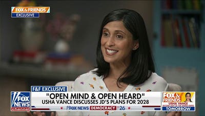 Usha Vance opens up about Vice President JD Vance's political future