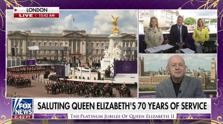 Royal family appears during the Queen's Platinum Jubilee parade