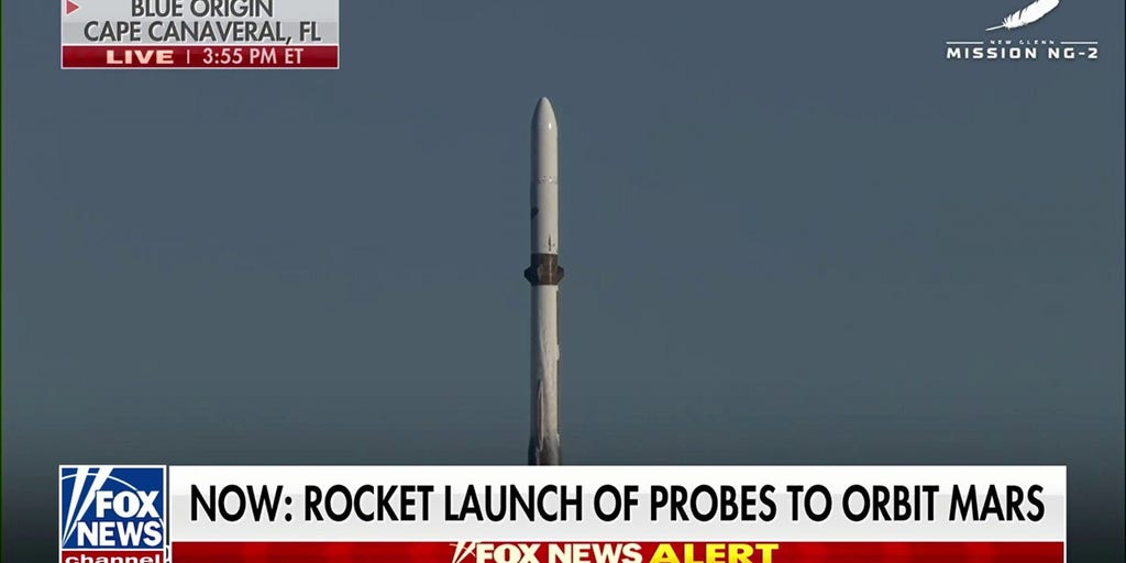 Blue Origin’s New Glenn rocket launches on historic Mars mission