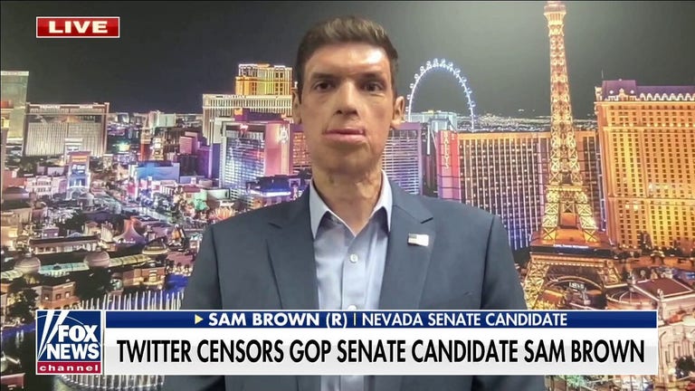 Nevada Senate candidate, Purple Heart recipient blasts Twitter censorship: 'This is a warning to America'