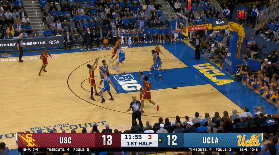 USC's Chad Baker-Mazara hits his FOURTH three of the first half against UCLA