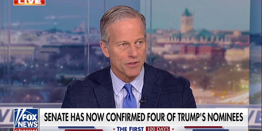 Senate will ‘keep grinding through’ to get Trump team confirmed, John Thune says
