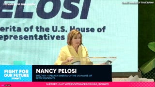 Former House Speaker Nancy Pelosi addresses young voters at DC summit