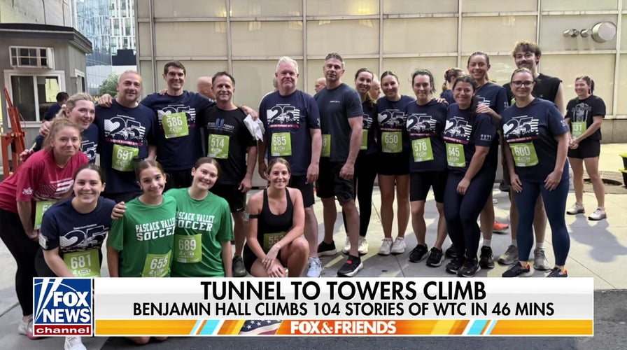 Benjamin Hall, Fox team complete Tunnel to Towers climb honoring 9/11 heroes