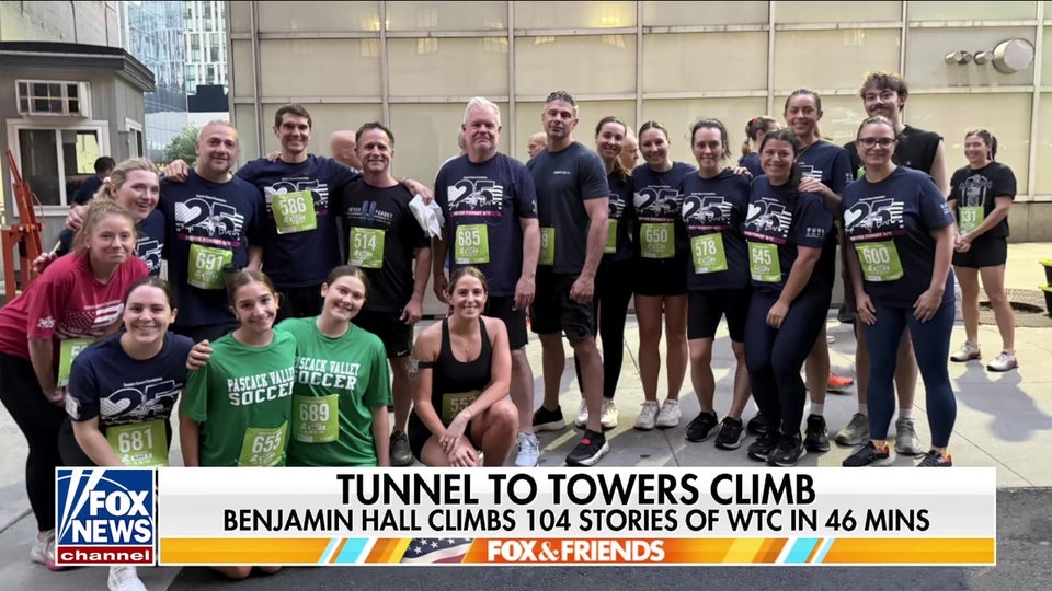 Benjamin Hall, Fox team complete Tunnel to Towers climb honoring 9/11 heroes