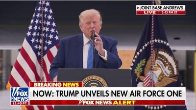 Trump unveils new Air Force One plane at Joint Base Andrews - Fox News