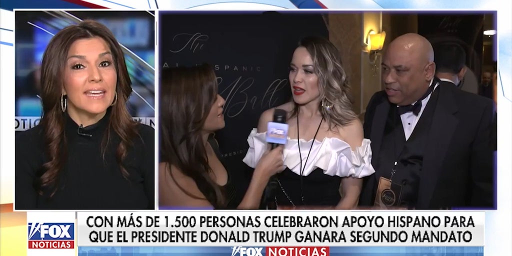 ¡Fox Noticias en el Baile de la Inauguración Hispana! Más de 1,500 personas celebran el apoyo hispano a un nuevo mandato de Trump.