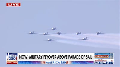Military flyover, Parade of Sail mark America’s 250th birthday in New York City