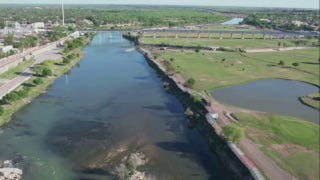 Fox News drone footage shows border measures in Eagle Pass, Texas - Fox News