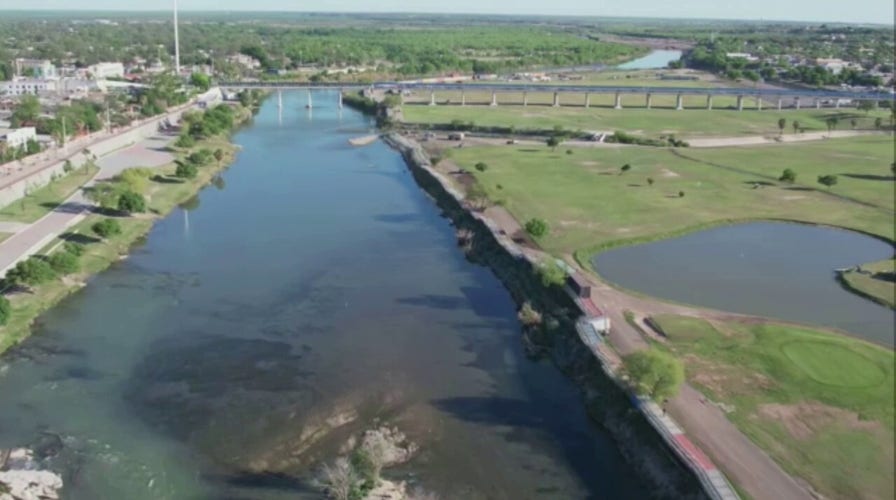 Fox News drone footage shows border measures in Eagle Pass, Texas